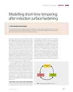 Modelling short-time tempering after induction surface hardening