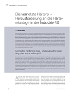 Die vernetzte Härterei – Herausforderung an die Härtereianlage in der Industrie 4.0