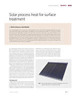 Solar process heat for surface treatment