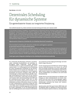 Dezentrales Scheduling für dynamische Systeme