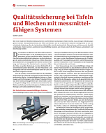 Qualitätssicherung bei Tafeln und Blechen mit messmittelfähigen Systemen