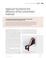 Approach to improve the efficiency of flux concentrator materials