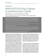NAMUR-MTP für Plug-&-Operate in produktionsnaher Logistik