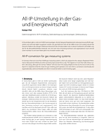 All-IP-Umstellung in der Gas- und Energiewirtschaft