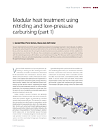 Modular heat treatment using nitriding and low-pressure carburising (part 1)
