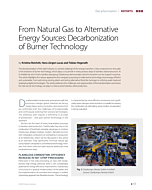 From Natural Gas to Alternative Energy Sources: Decarbonization of Burner Technology