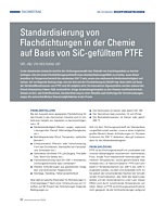 Standardisierung von Flachdichtungen in der Chemie auf Basis von SiC-gefülltem PTFE