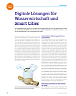 Digitale Lösungen für Wasserwirtschaft und Smart Cities