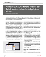 Vermessung mit Smartphone-App und der digitale Monteur – ein vollständig digitaler Prozess?