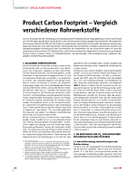 Product Carbon Footprint – Vergleich verschiedener Rohrwerkstoffe