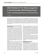 DWA-Merkblatt M 119: Risikomanagement in der kommunalen Überflutungsvorsorge