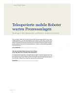 Teleoperierte mobile Roboter warten Prozessanlagen