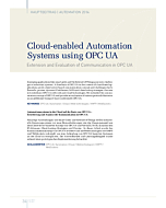 Cloud-enabled Automation Systems using OPC UA