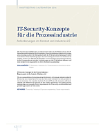 IT-Security-Konzepte für die Prozessindustrie