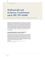 Stellantrieb mit sicheren Funktionen nach IEC EN 61508