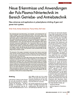 Neue Erkenntnisse und Anwendungen der Puls-Plasma-Nitriertechnik im Bereich Getriebe- und Antriebstechnik