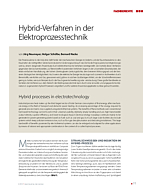 Hybrid-Verfahren in der Elektroprozesstechnik