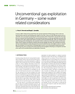 Unconventional gas exploitation in Germany – some water related considerations