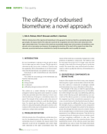 The olfactory of odourised biomethane: a novel approach