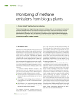 Monitoring of methane emissions from biogas plants
