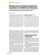 Mechanismen der Datensicherheit bei Gaszählern im Umfeld Smart Metering