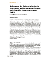 Änderungen der Gasbeschaffenheit in Deutschland und Europa: Auswirkungen auf industrielle Feuerungsprozesse (Teil 1)