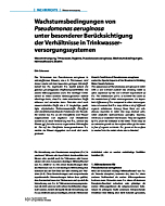 Wachstumsbedingungen von Pseudomonas aeruginosa unter besonderer Berücksichtigung der Verhältnisse in Trinkwasserversorgungssystemen