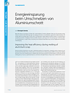 Energieeinsparung beim Umschmelzen von Aluminiumschrott