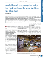Model-based process optimization for heat treatment furnace facilities for aluminum