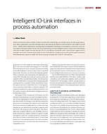 Intelligent IO-Link interfaces in process automation
