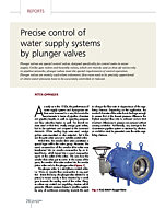 Precise control of water supply systems by plunger valves