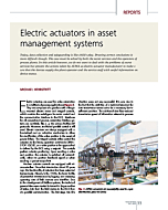 Electric actuators in asset management systems