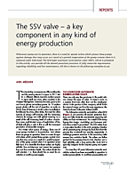 The SSV valve – a key component in any kind of energy production