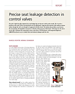 Precise seat leakage detection in control valves
