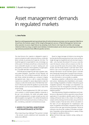 Asset management demands in regulated markets