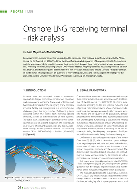 Onshore LNG receiving terminal - risk analysis