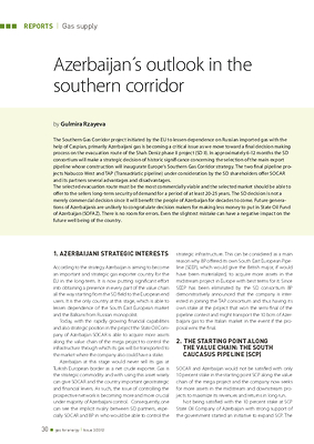 Azerbaijan´s outlook in the southern corridor
