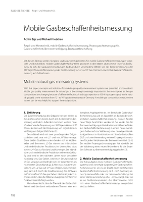 Mobile Gasbeschaffenheitsmessung