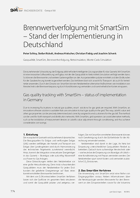Brennwertverfolgung mit SmartSim – Stand der Implementierung in Deutschland
