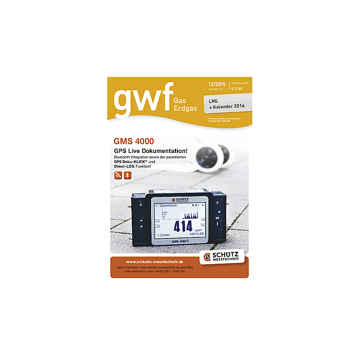 gwf - Gas|Erdgas - Ausgabe 12 2015
