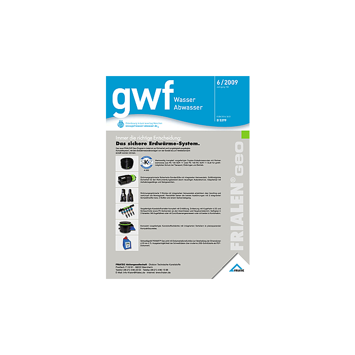 gwf - Wasser|Abwasser - Ausgabe 06 2009