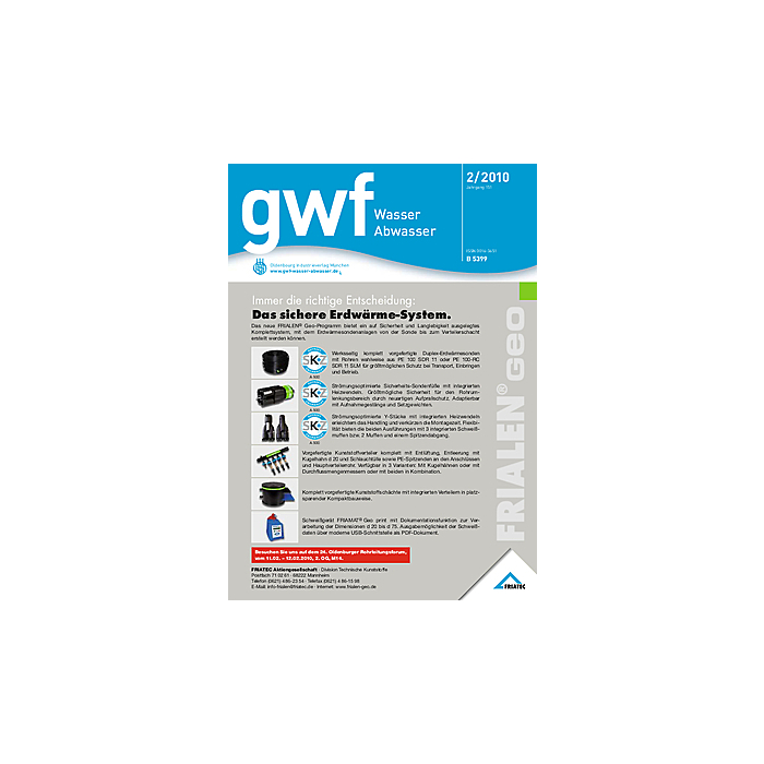 gwf - Wasser|Abwasser - Ausgabe 02 2010