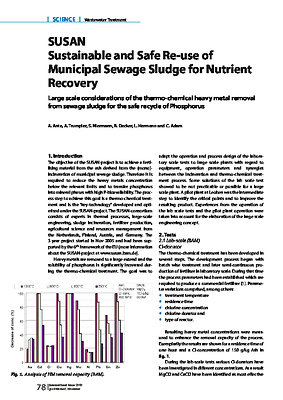 SUSAN Sustainable and Safe Re-use of Municipal Sewage Sludge for Nutrient Recovery
