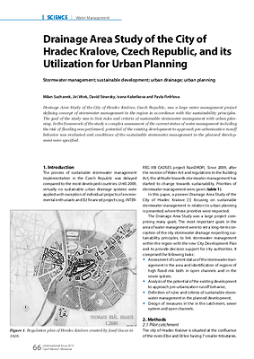 Drainage Area Study of the City of Hradec Kralove, Czech Republic, and its Utilization for Urban Planning