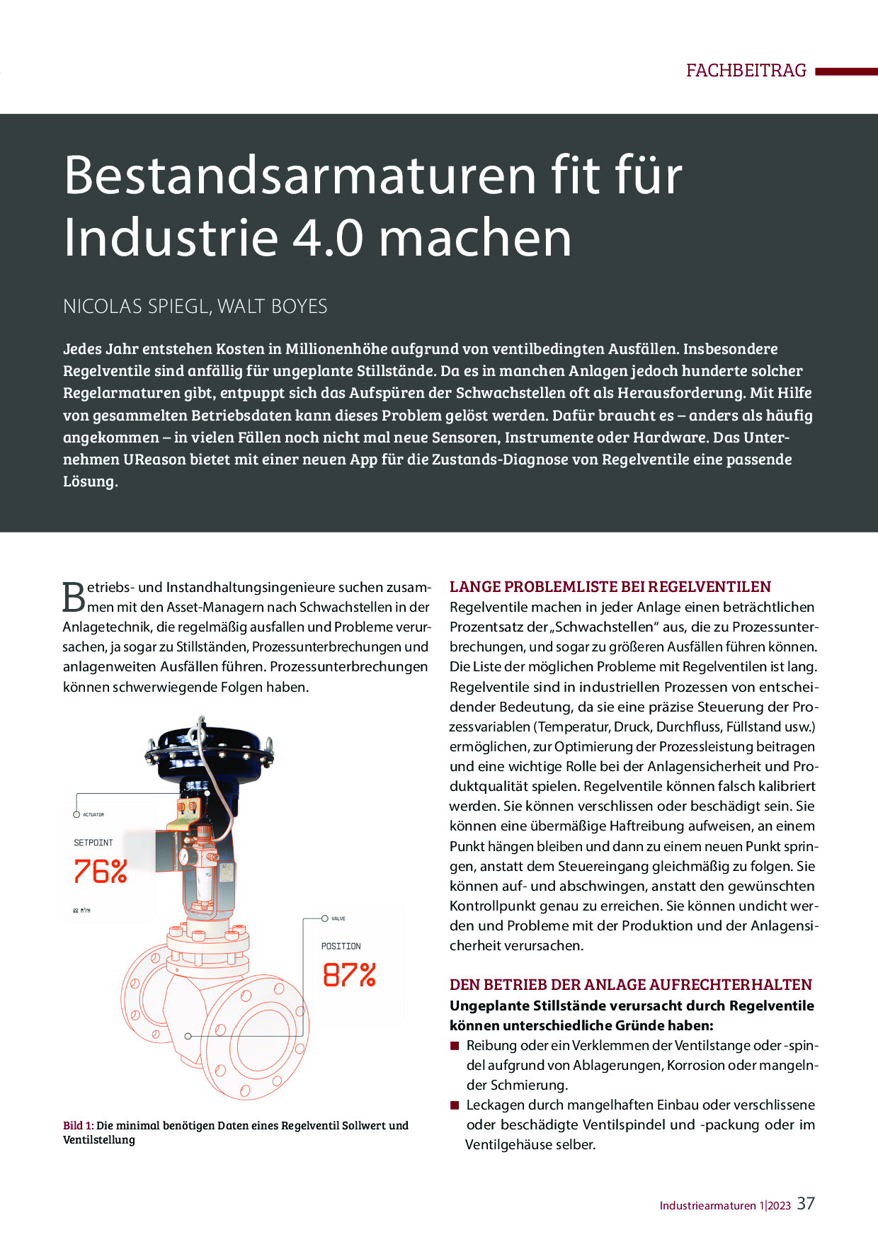 Bestandsarmaturen fit für Industrie 4.0 machen